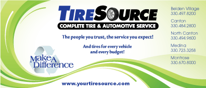 tire source promotional water bottle label designed by creative images graphic design