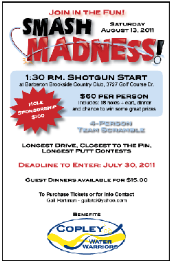 golf outing benefitting copley water warriors youth swim team